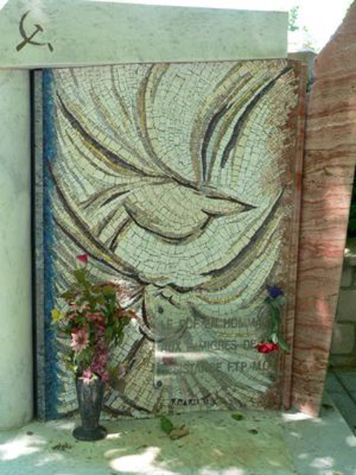 le mémorial FTP MOI au cimetière du Père Lachaise